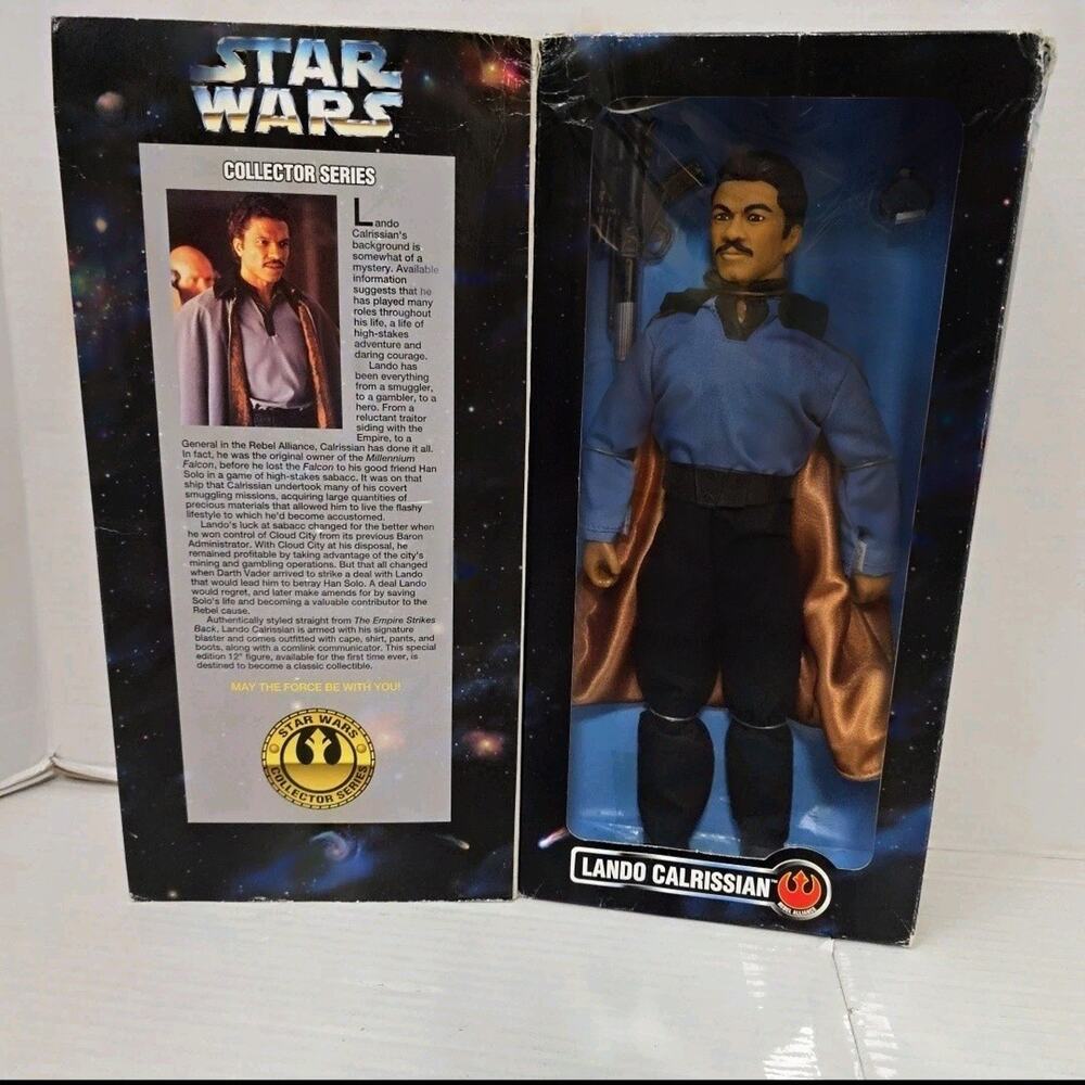 Star Wars Collector Series Lando Calrissian 12" Action Figure Kenner 1996 Box